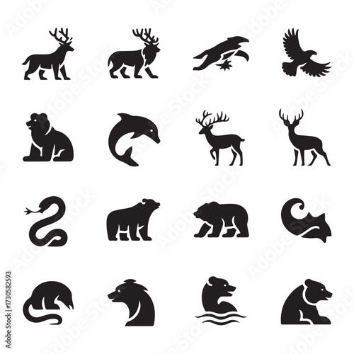 Fox wild animal vector