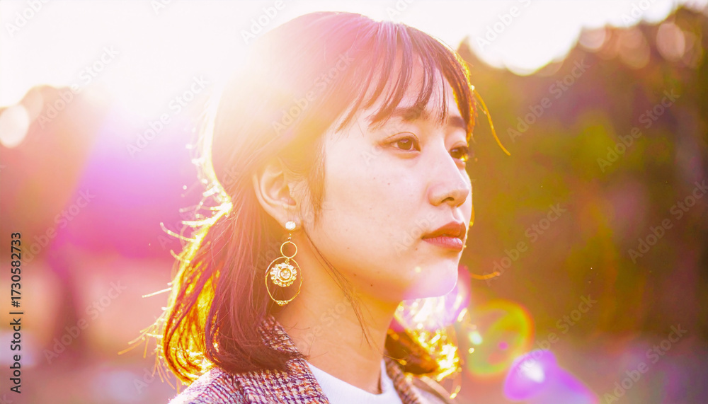 Fototapeta premium 光に包まれる一瞬