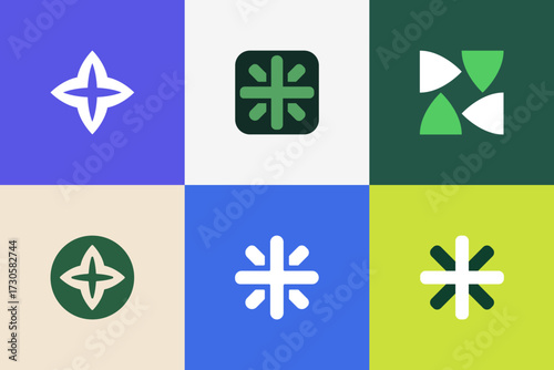 Sustainable Healthcare Logo Bundle - Eco Medical Brand Identity Vector Set