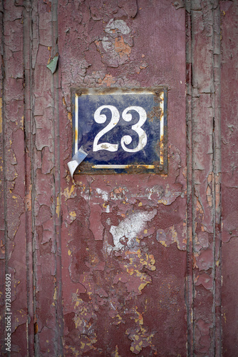 old wooden door sign 23