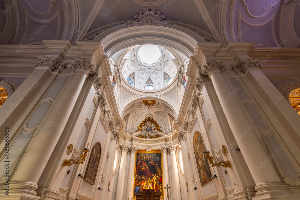 Obraz premium Abbey Monte Oliveto Maggiore church architecture interior