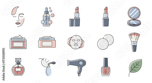 beauty products and tools.
