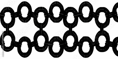 Circular road segments intertwined, stylized in black and white