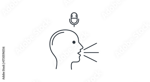 Conceptual representation of speech analysis and communication technologies in modern design