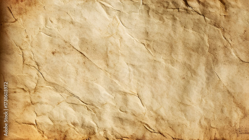 Brown vintage paper, old paper texture background. Collage crumpled paper, fade texture, brown background, old collage background. Vintage brown crumpled paper texture, fade old texture background