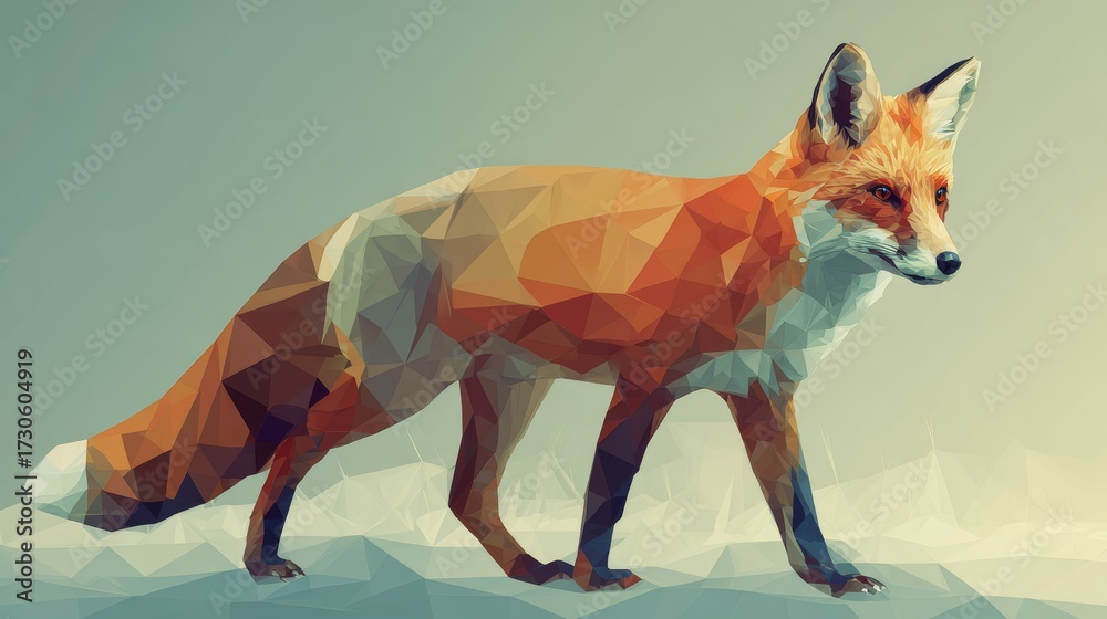 Obraz premium red fox in the wild