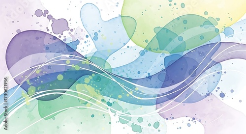 Abstract Watercolor Background Design.