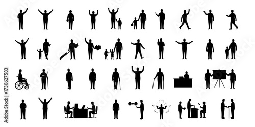 set of persons icons