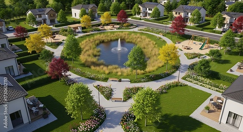 Suburban Community Park Design.
