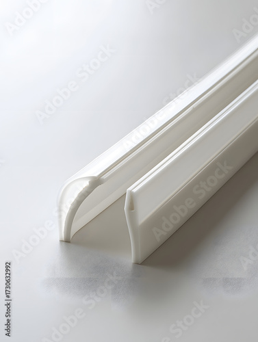 Array of Industrial Plastic Channels and Conduits