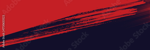 Halftone dots red and blue color pattern gradient grunge texture background. Dot pop art comic sport style vector illustration. grunge vector dots . eps 10