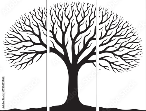 Tree Wall Art Panel Bundle | Laser Cut Digital Design Files for Home Decor