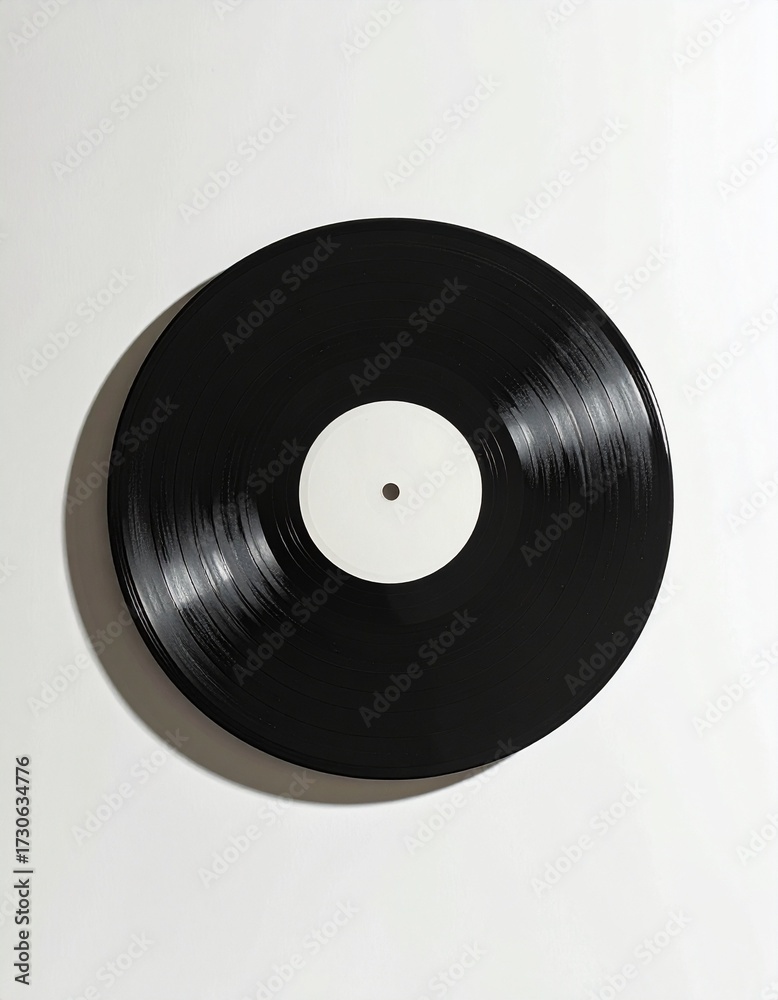 Obraz premium A vinyl album on a white background