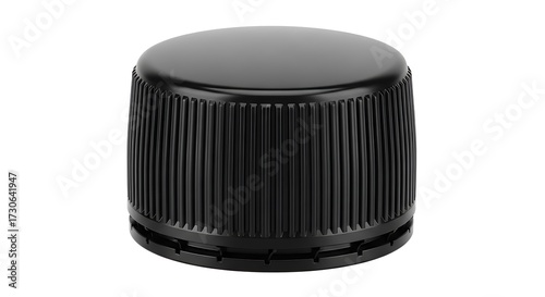 Black Plastic Bottle Cap.