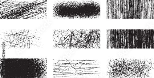 White Wall Texture Overlay, Distressed Grunge Concrete Pattern, Damaged Concrete Stains with Grunge Spray Effect for Graphic Hand-Drawn Crosshatch Pattern Texture Set – Wood, Rain, Stripe, Hatch