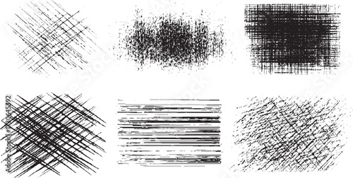 grunge Distressed Black Grain Texture – Scratched Grunge Overlay, Urban overlay Dotwork pattern, vector design on transparent background.