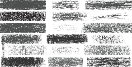 Abstract grunge texture. old canvas pattern textured for overlay or screen scratch effect Grunge black and white. Abstract monochrome  vector design on transparent background.