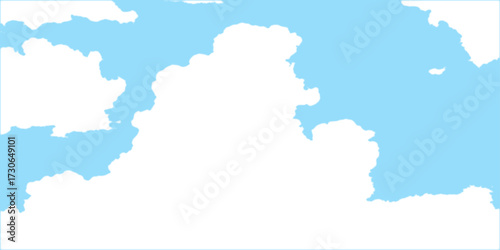blue sky with clouds. heavy clouds on the natural blue sky. Brush-painted blurred and grainy paint aquarelle Abstract light sky blue watercolor background. furry clouds on a blue sky. smoky, cloudy