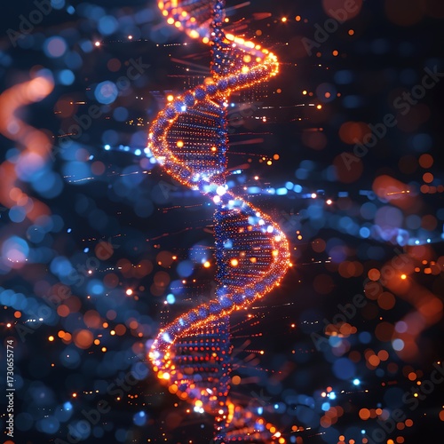 DNA Helix Abstract.