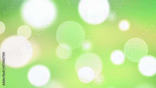 Bright green bokeh nature background