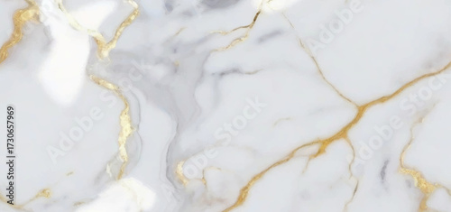 Luxurious white Carrara statuaries marble texture background. Calacatta glossy marble with golden streaks. Luxury White Gold Marble texture background vector. Luxurious floor marbling texture design.