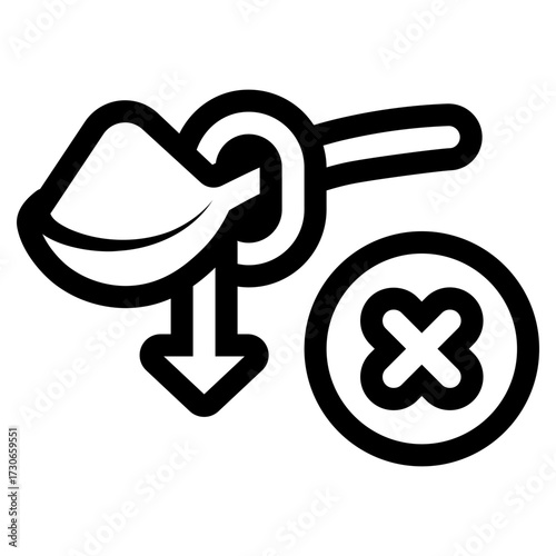 sugar restriction icon