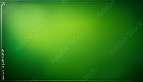 abstract green background and black vignette border frame empty green chalk board background nature gradient backdrop with bright sunlight abstract green blurred background