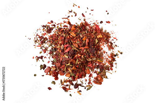 A mixture of hot, aromatic, dry spices for cooking meat.