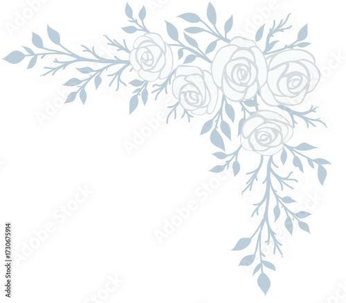 Wedding Ornament - Roses Border