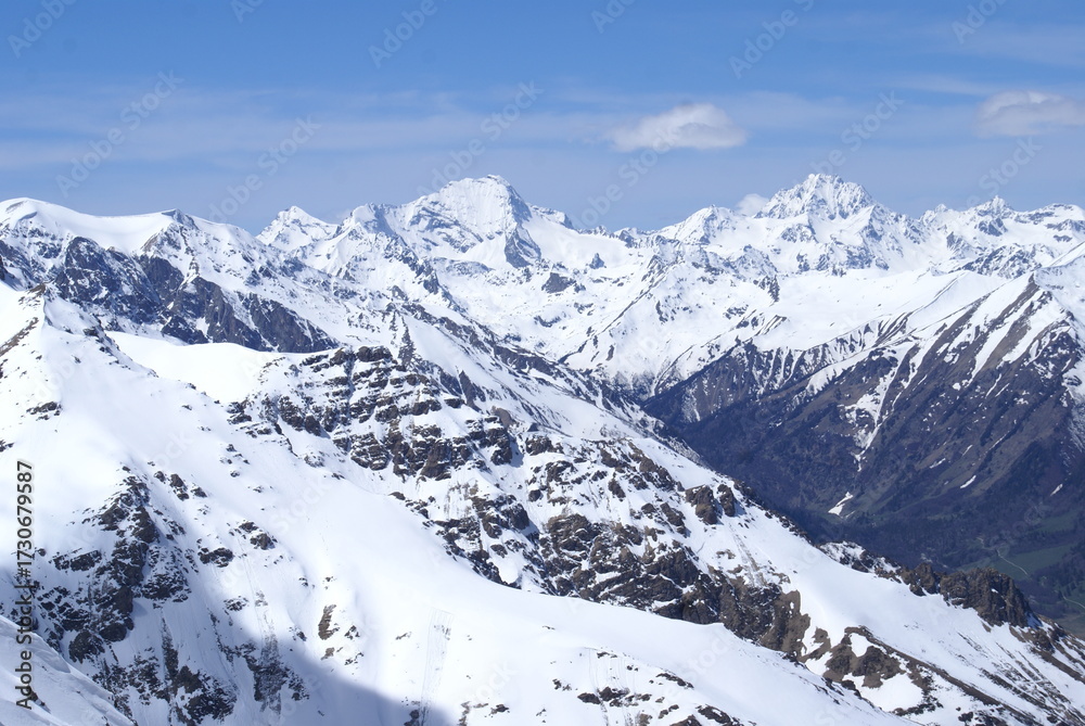 Fototapeta premium swiss alps in winter