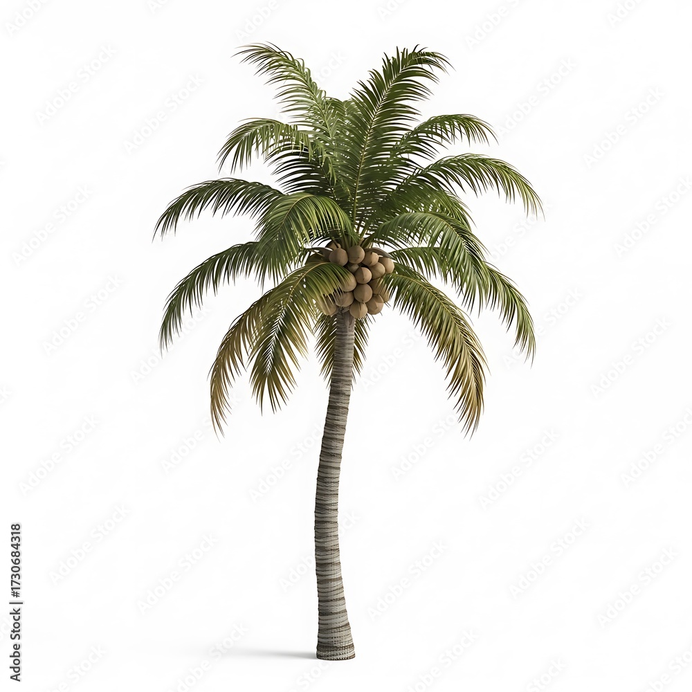 Obraz premium Tropical Coconut Palm Tree.