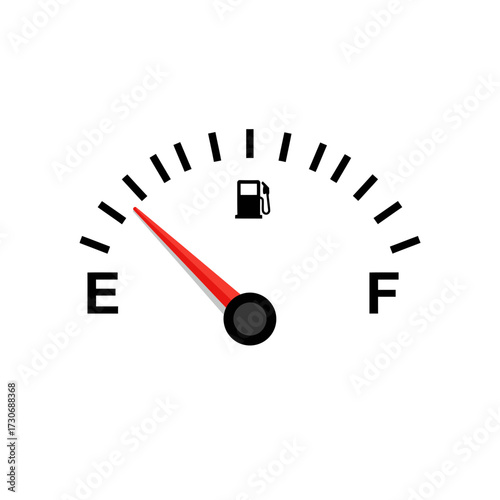Fuel Gauge Showing Near Full Tank – Car Dashboard Gas Indicator