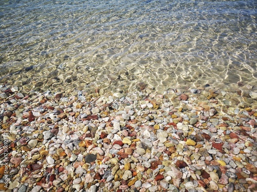 sea and pebbles on the beach