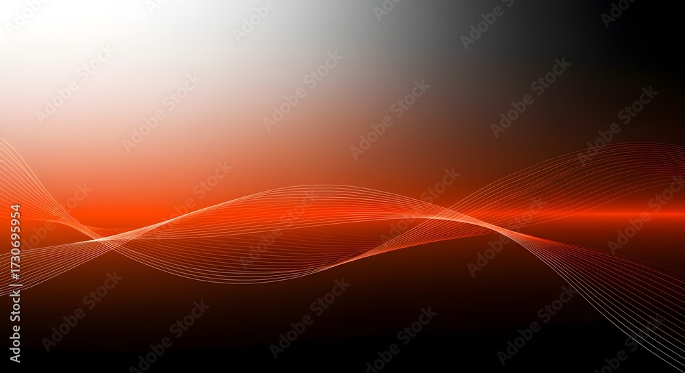 Fototapeta premium Abstract Orange Wave Background
