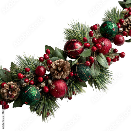 christmas decoration isolated on white background