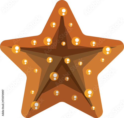 Star light decoration white bckground