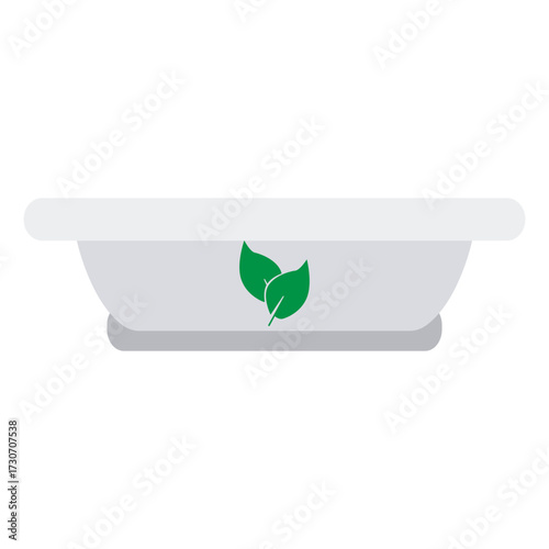 Eco-Friendly Recycle Plate Icon, Simple Icon Vector Design, best used for presentation, application, web and banner