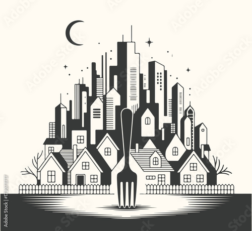 Vector art of anonymous hacker in a hood with glowing eyes holding a credit card with contactless payment symbol, representing online fraud, cybercrime, and data theft in a digital world