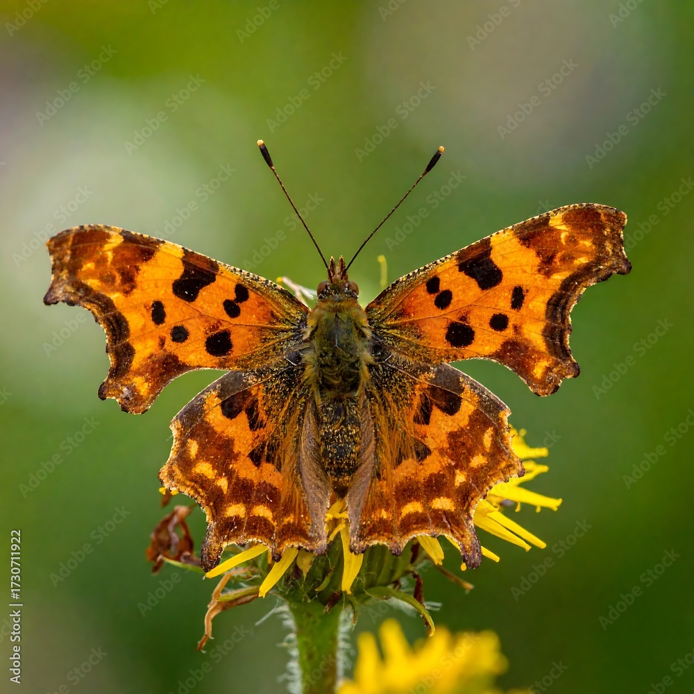 Obraz premium Close-up of a butterfly on a flower (4)