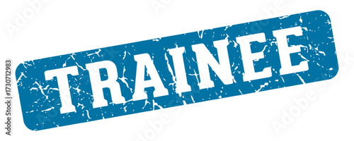 trainee rectangular sign. trainee stamp