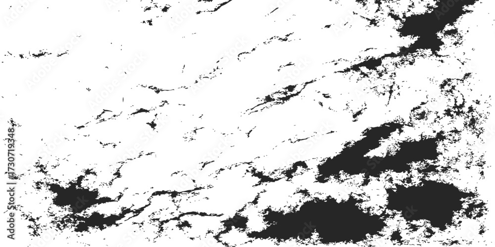 Obraz premium Black grunge ink splat background texture pattern for a dark, dirty border frame design illustration