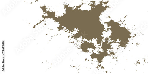 Grunge ink splash silhouette map of Europe on abstract textured paper background design