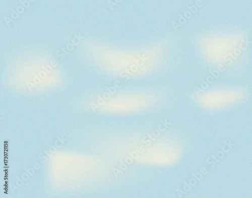 Soft Pastel Blue Abstract Sky Background with White Haze and Grain Texture