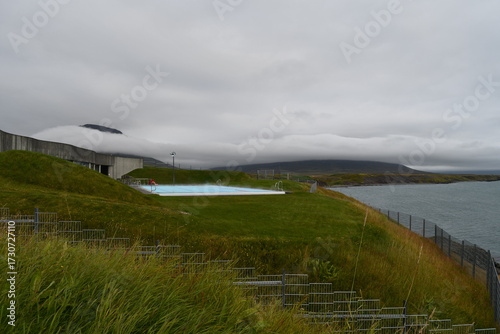 Spettacolare piscina di acqua termale fronte oceano-HOFSOS ISLANDA