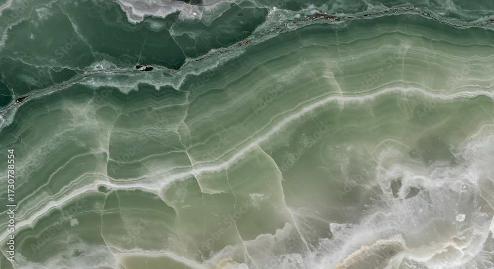 Obraz premium Green Onyx Marble Texture Background, Natural Stone Pattern