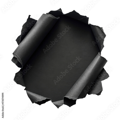 Ripped or torn black paper blending png ripped paper png black paper png torn sheet png blending paper png paper edge png transparent background image