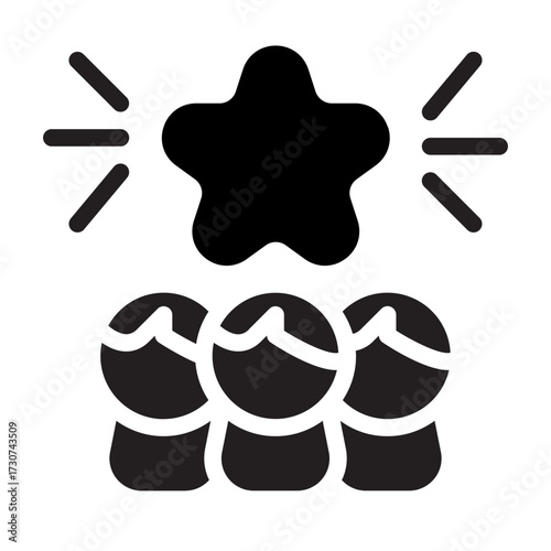 Success Celebration Solid Icon