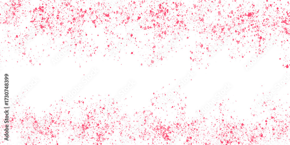 Obraz premium Red splatter pattern with white space isolated on transparent background