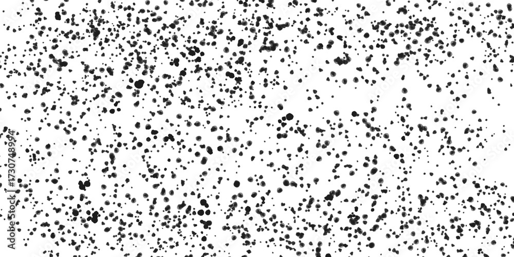 Fototapeta premium Black ink splatter texture isolated on transparent background for graphic element