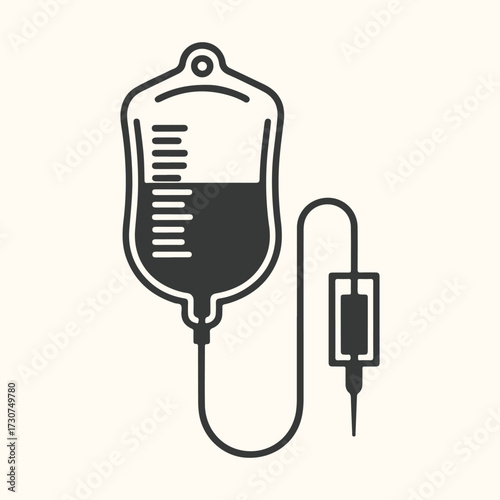 Vector art of a plumber kneels beside a toilet, plunging it with a plunger, illustrating a common household plumbing issue and the need for professional repair services